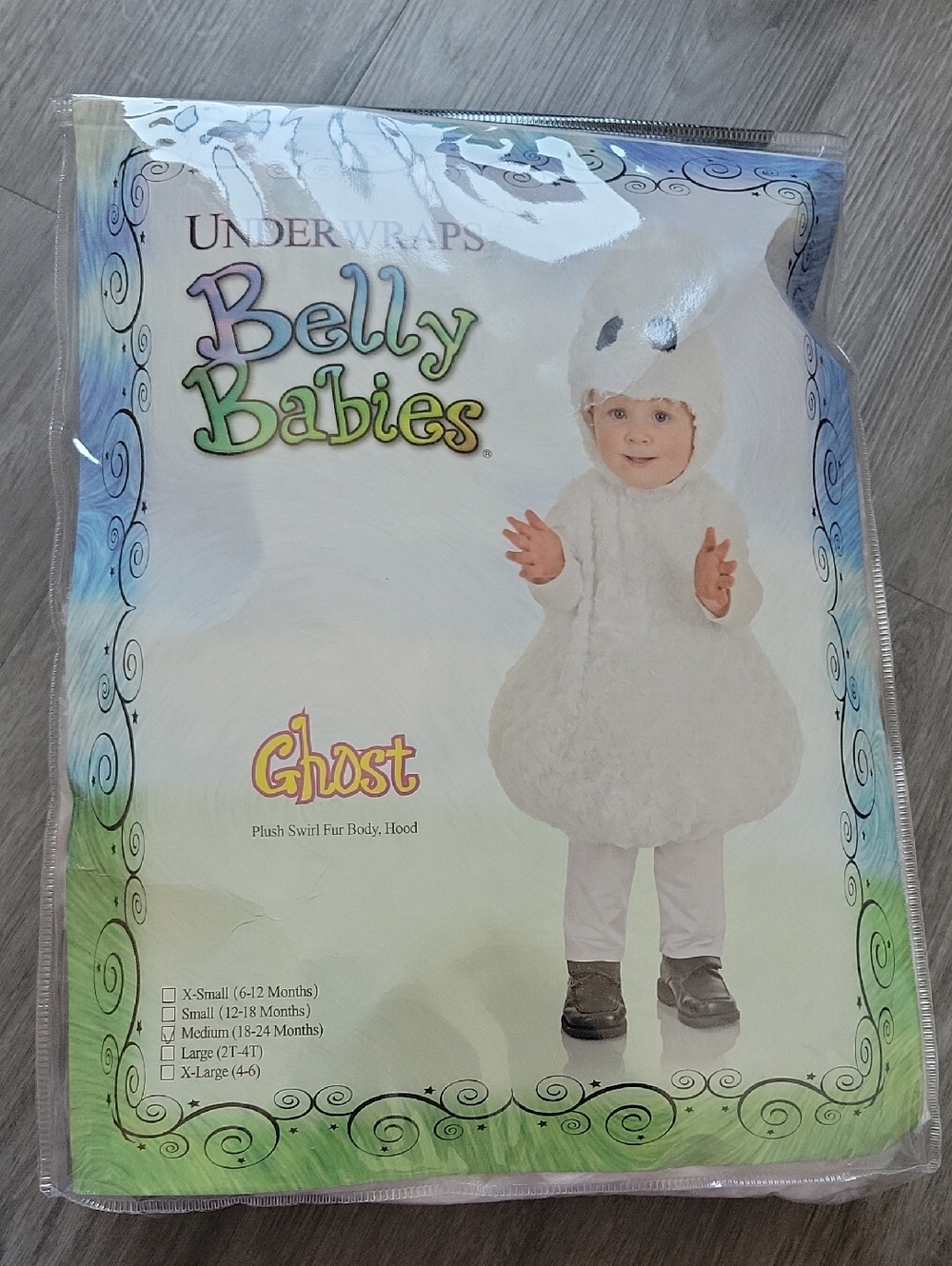 Lily Plush Swirl Infant Ghost Costume - White